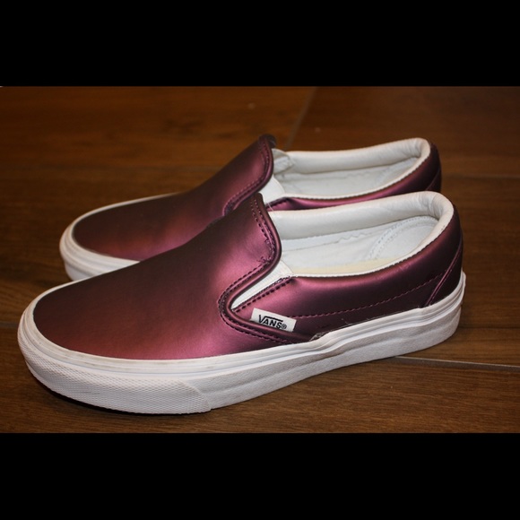 vans muted metallic slip on